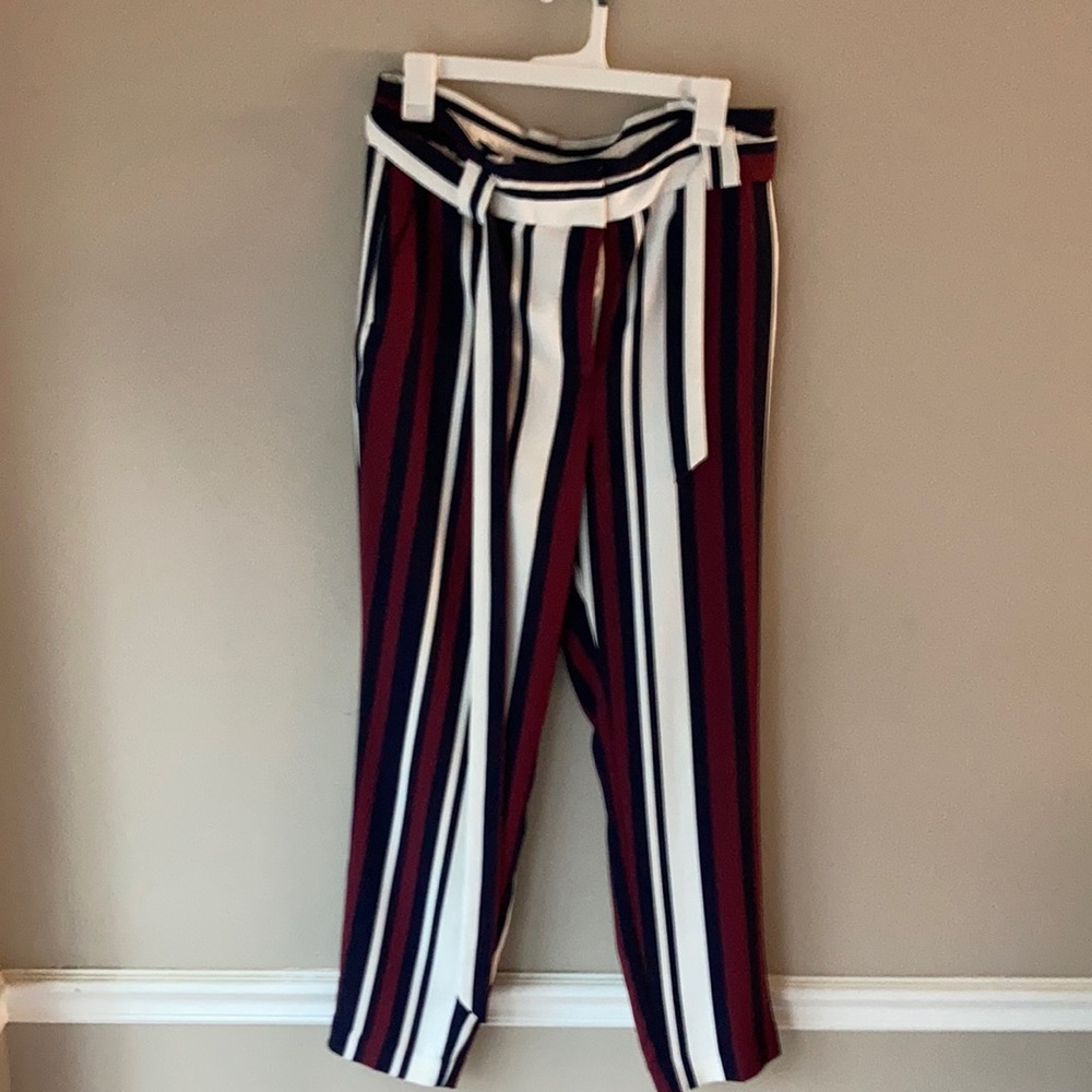 Express high waisted paperbag ankle pant